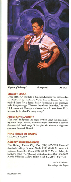 Joseph Lorusso: Arts & Antiques Magazine
